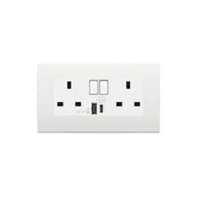 13A DOUBLE SOCKET W/ USB