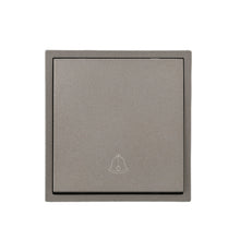 مفتاح جرس الباب باللون الرمادي