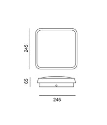 Garden Wall Light – Square